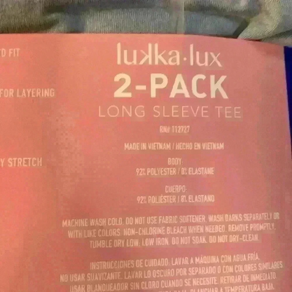 Lukka Lux Long. Sleeve Tee 2-pack - Picture 4 of 4